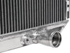 3 Core Manual Transmission 20" Passenger/Right Side Radiator Compatible with Ford Mustang/Falcon V8 1967-1970