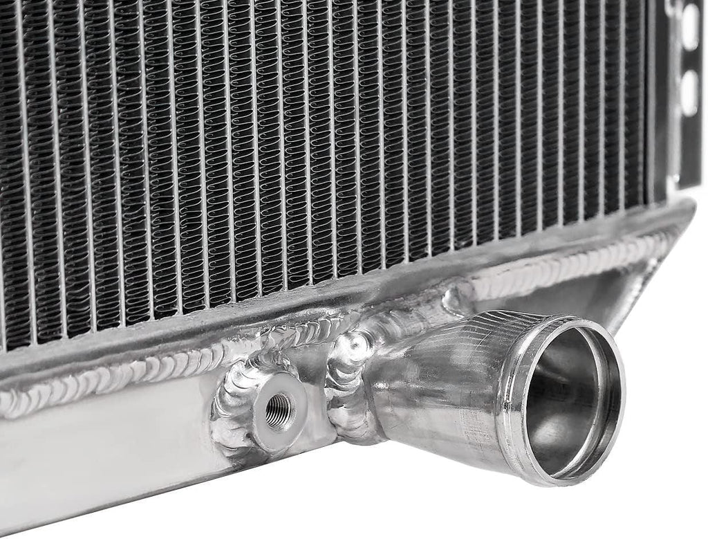 3 Core Manual Transmission 20" Passenger/Right Side Radiator Compatible with Ford Mustang/Falcon V8 1967-1970