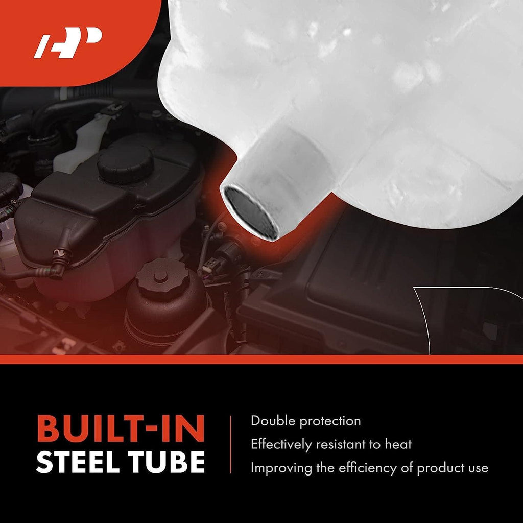 A-Premium Engine Coolant Overflow Recovery Reservoir Tank [W/Cap] Compatible with Freightliner Cascadia 2018-2020 11.9L 12.8L 14.8L 14.9L 15.6L, Replace # A0532836000