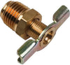 Compressor Drain Cock, Petcock Valve 150Psi Brass 1/4" NPT Pipe Threads Radiators Equipment Tractors