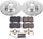 K6755 Front Z23 Carbon Fiber Brake Pads with Drilled & Slotted Brake Rotors Kit