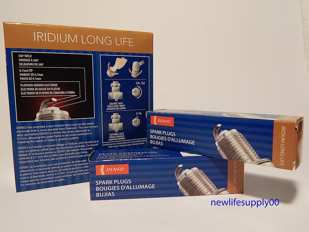 DENSO # 3441 Iridium LONG LIFE Spark Plugs -- SXU22HDR8 --- 6 PCS NEW