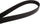 Continental Elite 4061017 OE Technology Series Multi-V Belt