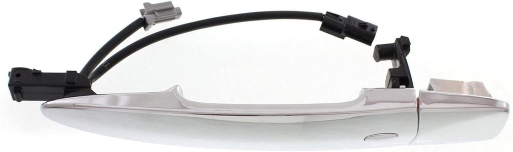 Exterior Door Handle Set of 2 Compatible with 2013-2014 Nissan Murano, Fits 2009-2014 Nissan Maxima, Fits 2011-2014 Nissan Leaf Front, Driver and Passenger Side