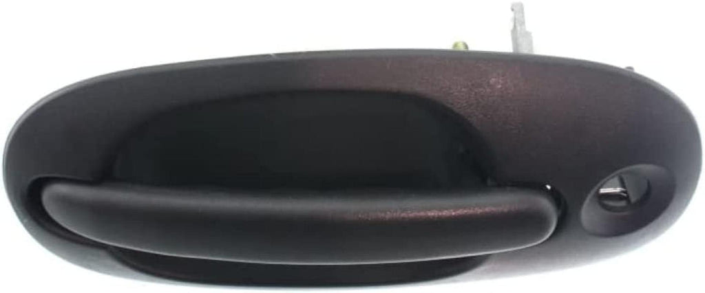 for Chrysler Grand Voyager Exterior Door Handle Rear, Driver Side Textured Black (2000-2000) | with Key Hole| Trim: Base/Se