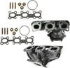Exhaust Manifold Front Rear PAIR Compatible with Nissan Altima Maxima Murano Quest V6