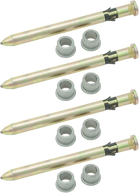 Upper or Lower Door Hinge Pin & Bushing 12 Pc Kit Compatible with GM Pickup Truck