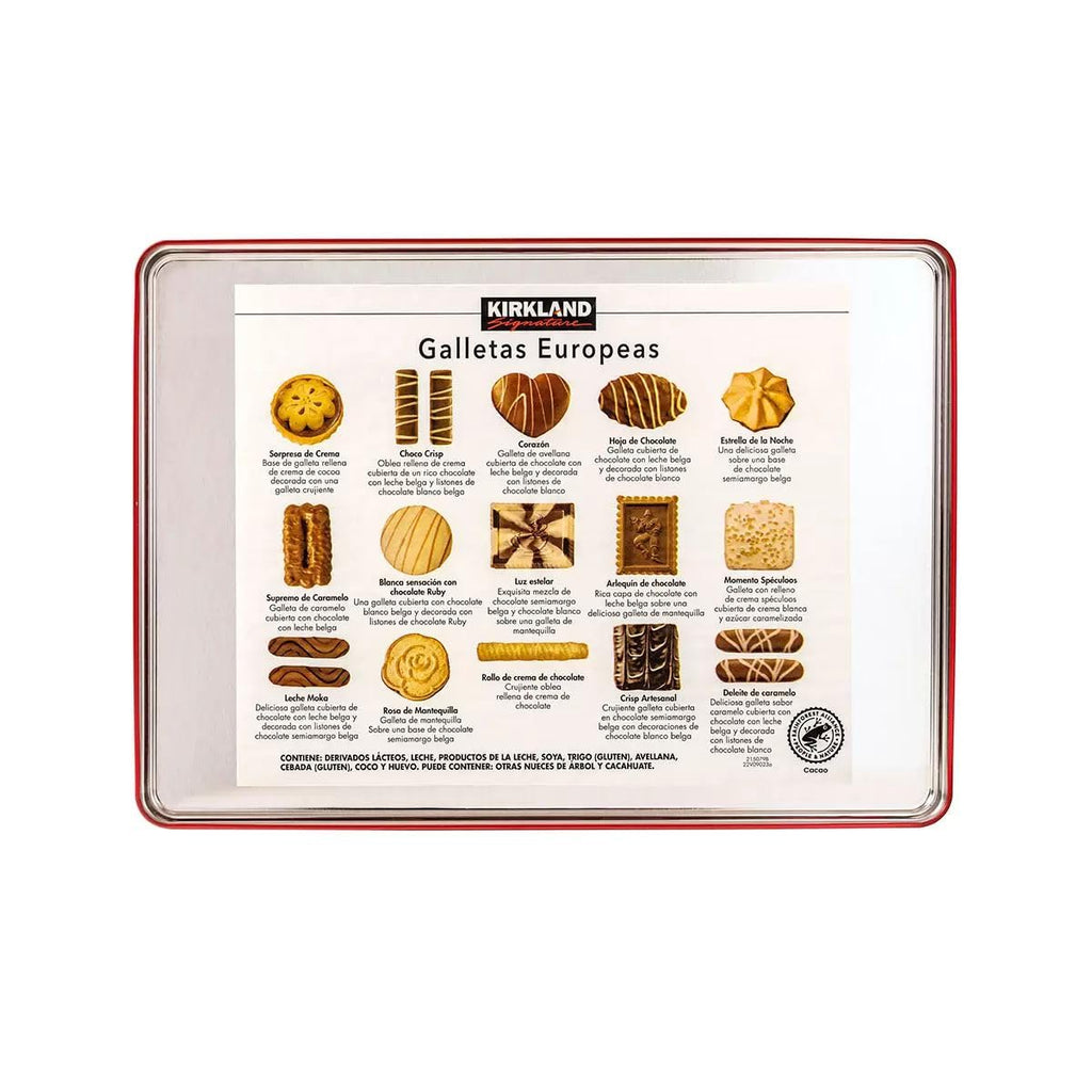 European Cookies Kirkland Signature with Belgian, Chocolate, 49.4 Oz