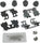 Gold 18K1839X Rear Disc Brake Caliper Hardware Kit with Clips, Seals, and Lubricant