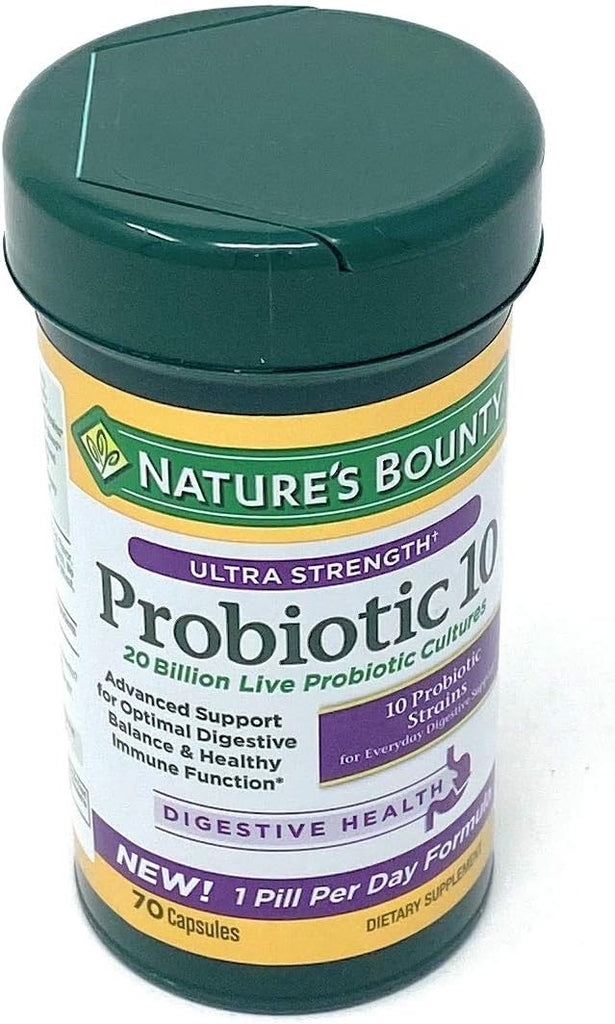 Nature's Bounty Ultra Strength Probiotic 10, 70 Capsules