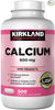 Kirkland Signature Calcium 600 mg. with Vitamin D3, 500 Tablets (2 Pack)