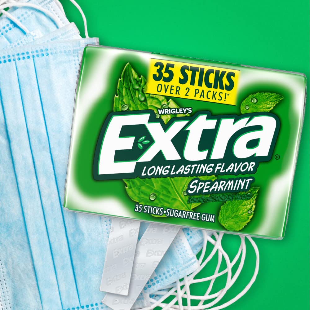 Extra Spearmint Sugar Free Chewing Gum Bulk Pack, 35 Count (6 Pack)