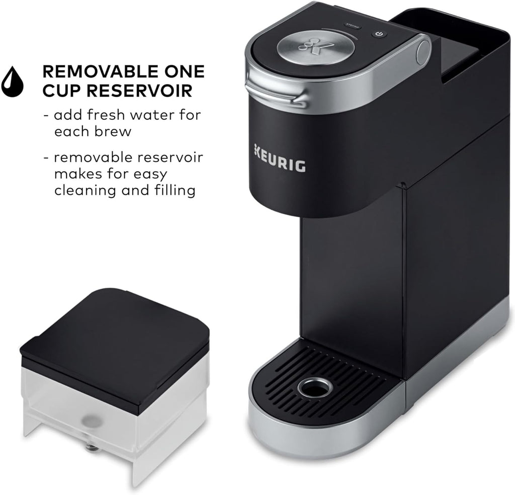 Keurig K-Mini Plus Single Serve K-Cup Pod Coffee Maker, with 6 to 12oz Brew Size, Stores up to 9 K-Cup Pods, Travel Mug Friendly, Matte Black