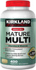Kirkland Signature Adult 50+ Multi Vitamins & Minerals, 400 Tablets (2 Pack)