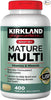 Kirkland Signature Adult 50+ Multi Vitamins & Minerals, 400 Tablets (2 Pack)