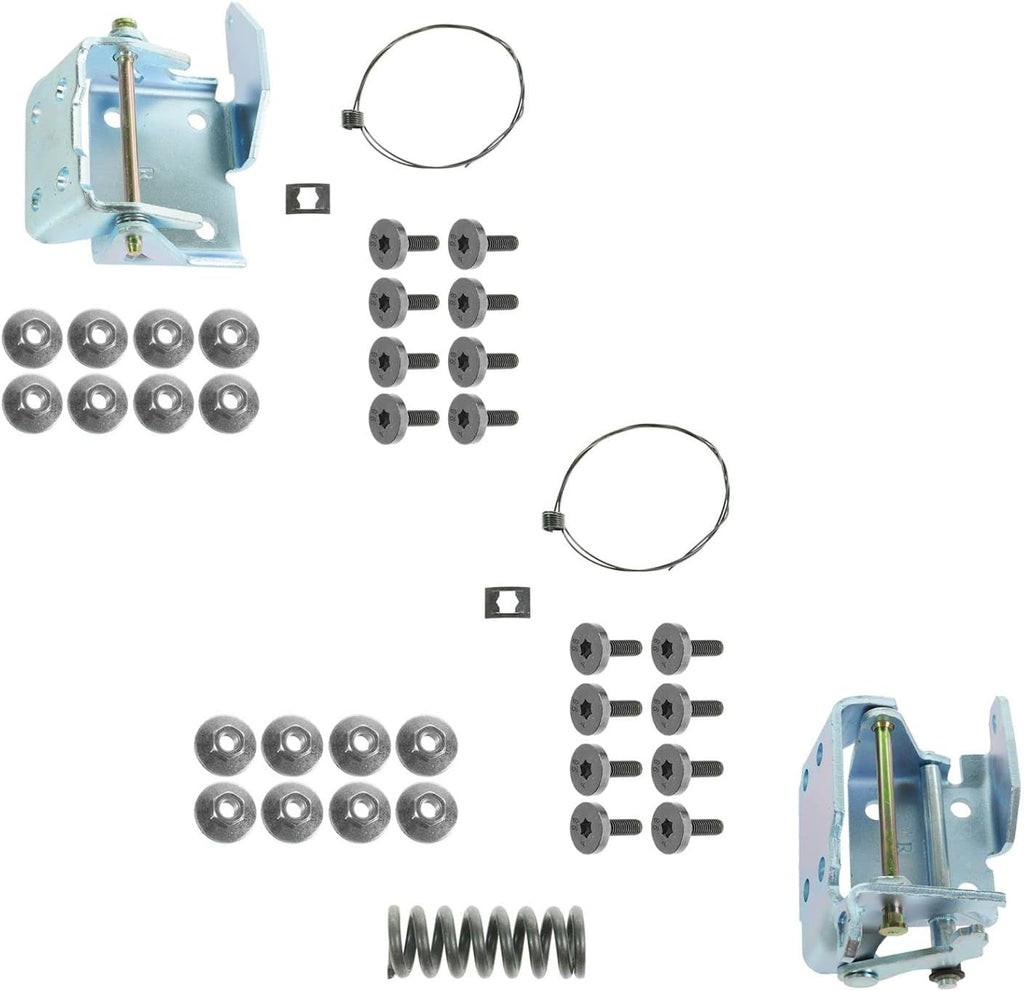Door Hinge Repair Kit Front Upper Lower Right Side Pair Set Compatible with Chevy GMC