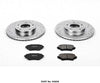 K4659 Front Z23 Carbon Fiber Brake Pads with Drilled & Slotted Brake Rotors Kit
