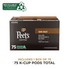 Peet's Coffee, Dark Roast Keurig K-Cup Pods - Major Dickason's Blend 75 Count (1 Box of 75 K-Cup Pods)