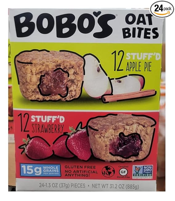 Stuffed OAT bites - Bobo's 24 count (1.95lbs)