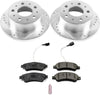 K7310-36 Rear Z36 Truck & Tow Brake Kit, Carbon Fiber Ceramic Brake Pads and Drilled/Slotted Brake Rotors