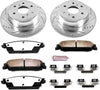 Power Stop K2083-36 Rear Z36 Truck & Tow Brake Kit, Carbon Fiber Ceramic Brake Pads and Drilled/Slotted Brake Rotors