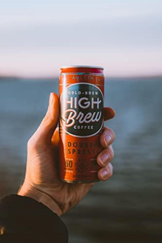 High Brew Coffee, Cold Brew Coffee, Double Espresso, 8 Fl Oz, Ready-To-Drink (Pack of 12)