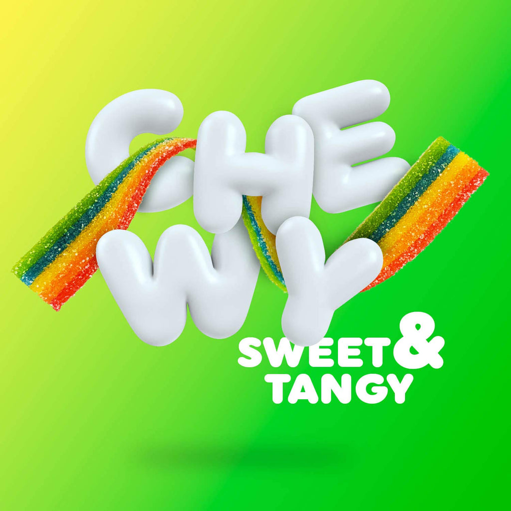 Airheads Xtremes Belts Sweetly Sour Candy, Rainbow Berry, Non Melting, Bulk Party Bag, 2 oz (Pack of 18)