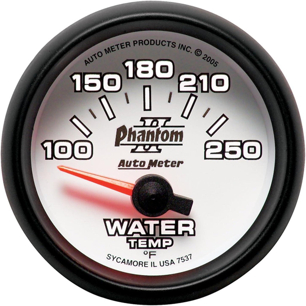 7537 Phantom II 2-1/16" 100-250 F Short Sweep Electric Water Temperature Gauge