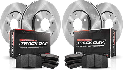 TDBK5603 Track Day Front and Rear Brake Kit- Brake Rotors and Brake Pads