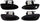Front and Rear, Driver and Passenger Side Exterior Door Handle SET Compatible with 2002-2006 Nissan Altima