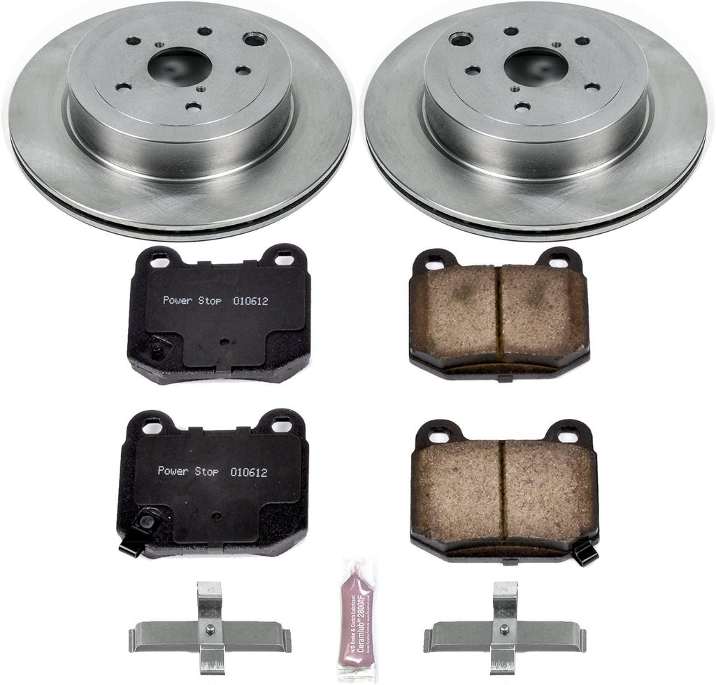 KOE5305 Autospecialty Rear Replacement Brake Kit-Oe Brake Rotors & Ceramic Brake Pads