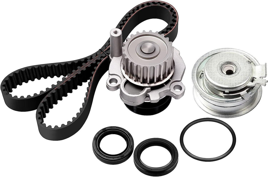 Timing Belt Water Pump Kit Fit for 1999 2000 2001 2002 2003 2004 2005 Forjetta 2.0L L4 SOHC 8ENG.CODE AEG AVH AZG BEV