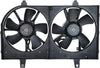 620360 Replacement Radiator/Condenser Cooling Fan Assembly for Select Nissan Vehicles , Black