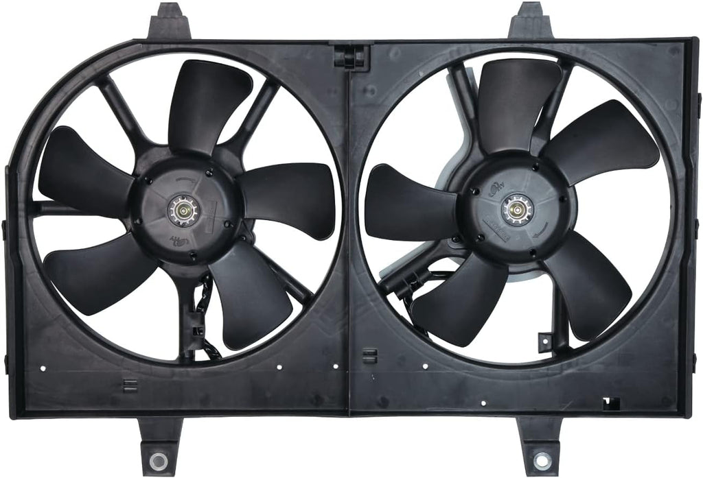 620360 Replacement Radiator/Condenser Cooling Fan Assembly for Select Nissan Vehicles , Black