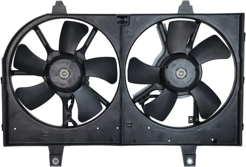 620360 Replacement Radiator/Condenser Cooling Fan Assembly for Select Nissan Vehicles , Black