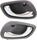 Front, Driver and Passenger Side Interior Door Handle Set of 2 Compatible with 1999-2004 Chevrolet Tracker