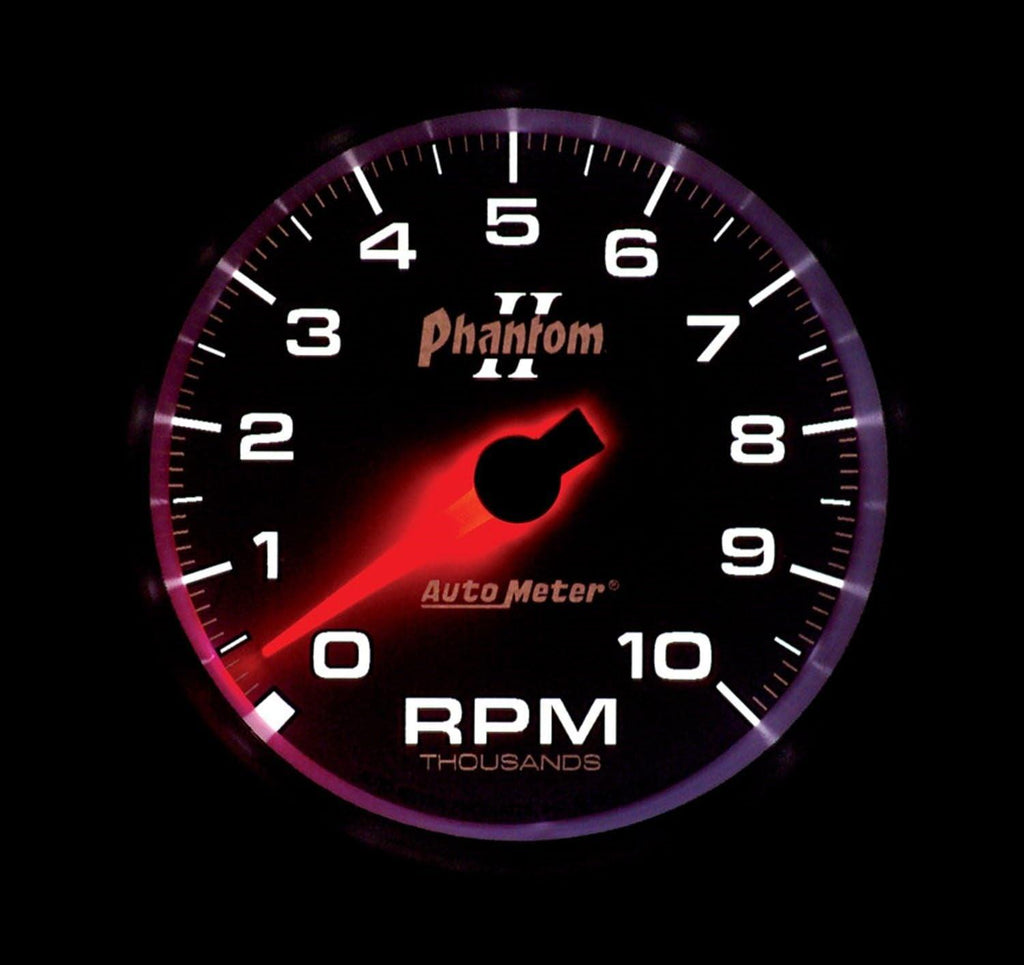 7597 Phantom II 3-3/8" 10000 RPM In-Dash Tachometer