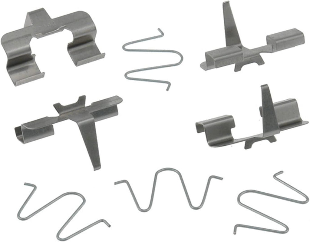 Gold 18K887X Rear Disc Brake Caliper Hardware Kit with Clips and Springs