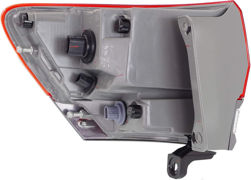 Tail Light Assembly Compatible with 2014-2018 Jeep Grand Cherokee Outer with Gray Trim - CAPA Passenger Side