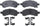 Gold 17D1169ACH Ceramic Front Disc Brake Pad Set