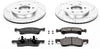 K1933 Front Z23 Carbon Fiber Brake Pads with Drilled & Slotted Brake Rotors Kit