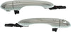 Front Exterior Door Handle Set of 2 Compatible with 2013-2016 Dodge Dart Chrome Driver and Passenger Side