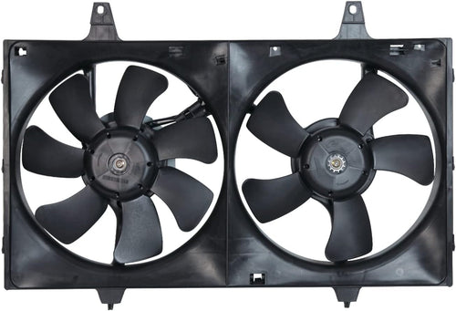 620050 Cooling Fan Assembly Compatible with 1996-1999 Nissan Maxima , Black