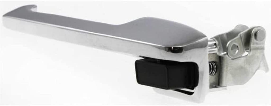 For Ford F-150 Exterior Door Handle Front, Driver Side Chrome (1980-1996) | with Key Hole| Trim:All Submodels