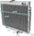 3 Core Manual Transmission 24" Passenger/Right Side Radiator Compatible with Ford Mustang V8 1967-1970