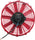 " 12"" Straight-Blade Radiator Fan (Red) (MMFAN-12RD)"