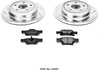 K5950 Rear Z23 Carbon Fiber Brake Pads with Drilled & Slotted Brake Rotors Kit