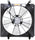 600060 Cooling Fan Assembly Compatible with 1998-2002 Honda Accord, Black