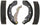 Silver 14814B Bonded Rear Drum Brake Shoe Set with Lever
