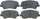 14D1543CH Advantage Ceramic Front Disc Brake Pad Set with Hardware
